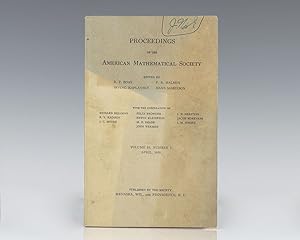 Bild des Verkufers fr Proceedings of the American Mathematical Society: April, 1959. zum Verkauf von Raptis Rare Books