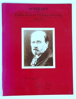 Emile Zola et l`Affaire Dreyfus. Lettre et Manuscripts par le ministre de Me M. Th. Escaut-Marque...