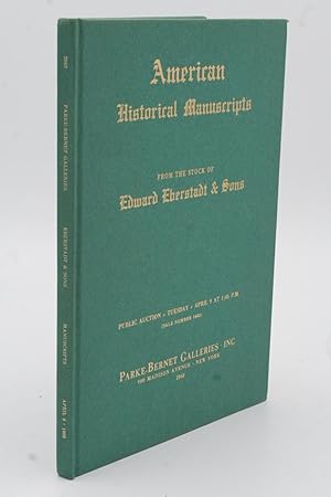 Image du vendeur pour American Historical Manuscripts mis en vente par ATGBooks