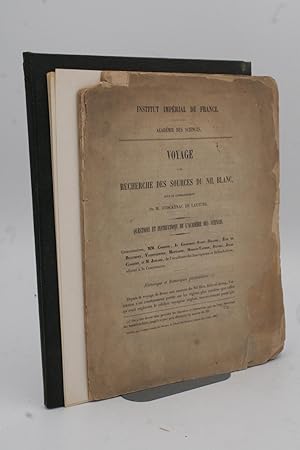 Imagen del vendedor de Voyage A La Recherrche Des Sources de Nil Blanc. Questions et Instructions de L'academie des Sciences. a la venta por ATGBooks