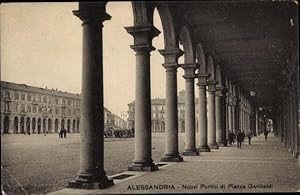 Bild des Verkufers fr Ansichtskarte / Postkarte Alessandria Piemonte, Nuovi Portici di Piazza Garibaldi zum Verkauf von akpool GmbH