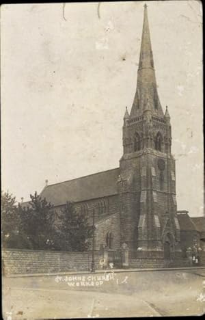 Foto Ansichtskarte / Postkarte Worksop Nottinghamshire England, St. John's Church