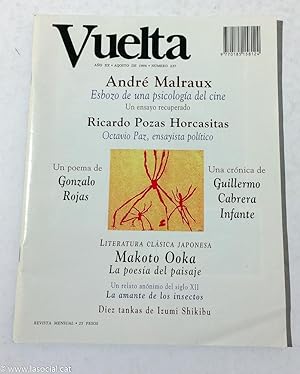 Bild des Verkufers fr Revista Vuelta. Ao XX. Agosto de 1996. Nmero 237 zum Verkauf von La Social. Galera y Libros