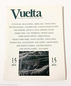 Imagen del vendedor de Revista Vuelta. Año XV. noviembre de 1991. Número 180 a la venta por La Social. Galería y Libros