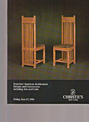 Christies 1986 Architectural Designs & Arts & Crafts