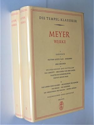 Conrad Ferdinand Meyer. Werke in zwei Bänden: Gedichte, Huttens letzte Tage, Engelberg, Jürd Jena...