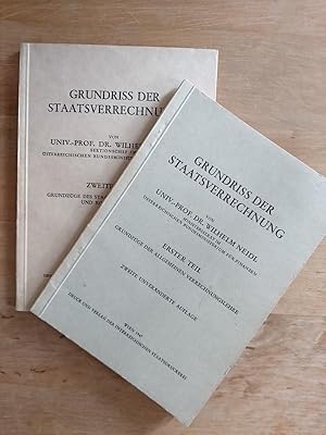 Grundriss der Staatsverrechnung - Erster + Zweiter Teil (2 Bände)