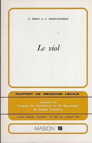 Seller image for Viol et crdibilit : rapport de mdecine lgale for sale by PRISCA