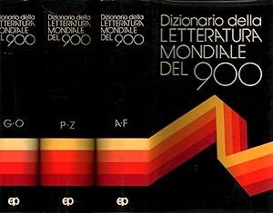 Imagen del vendedor de Dizionario della letteratura mondiale del 900 (3 Volumi) a la venta por Di Mano in Mano Soc. Coop