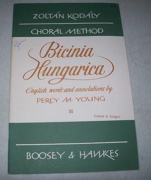 Bild des Verkufers fr Kodaly Choral Method: Bicinia Hungarica III zum Verkauf von Easy Chair Books