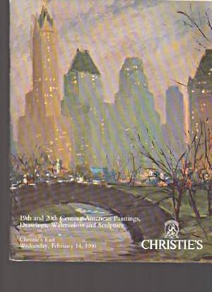 Seller image for Christies February 1990 19th & 20th C American Paintings, Drawings for sale by thecatalogstarcom Ltd