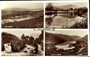 Imagen del vendedor de Ansichtskarte / Postkarte Callander Stirling Schottland, River Teith, Ben Ledi, Loch Lubnas, Falls of Leny a la venta por akpool GmbH