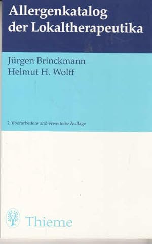 Bild des Verkufers fr Allergenkatalog der Lokaltherapeutika zum Verkauf von AMAHOFF- Bookstores