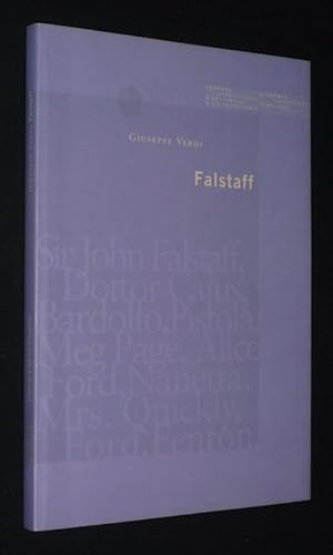 Immagine del venditore per Falstaff - Giuseppe Verdi (Festival International d'Art Lyrique d'Aix-en-Provence) venduto da Abraxas-libris