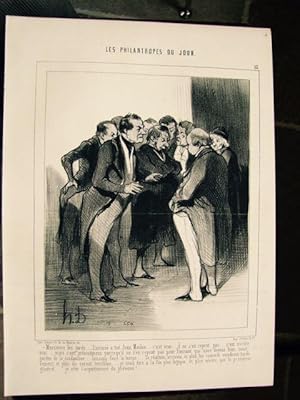 Daumier (Honoré) Les philanthropes du jour.