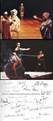 Image du vendeur pour Neun Jahre Schauspielhaus Bochum 1986-1995. Schauspiel / Tanztheater. Zwei Bnde. Mit insgesamt 24 Signaturen von Schauspielern und Tnzern mis en vente par Graphem. Kunst- und Buchantiquariat