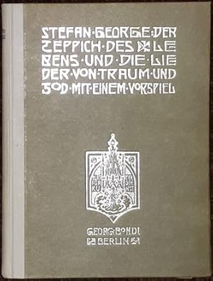 Bild des Verkufers fr Der Teppich des Lebens und Die Lieder von Traum und Tod. Mit einem Vorspiel. zum Verkauf von Antiquariat Johann Forster