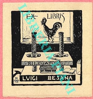 Un foglietto tipografico, per Luigi Besana, rilegatore, cm. 10 x 9,5