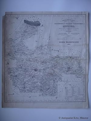 Kreis Warendorf: Topographische Karte der Kreise des Regierungs-Bezirks Münster. Entworfen nach d...