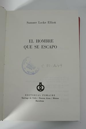 Bild des Verkufers fr El hombre que se escapo (The Man who got away, Spanish edition) zum Verkauf von Antiquariat Bookfarm
