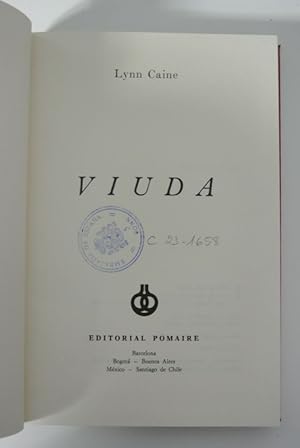 Imagen del vendedor de Viuda (Widow, Spanish edition). a la venta por Antiquariat Bookfarm