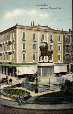 Bild des Verkufers fr Ansichtskarte / Postkarte Alexandria gypten, Monument Mohamed Aly zum Verkauf von akpool GmbH