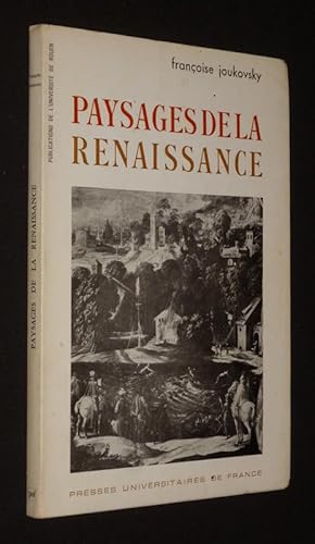 Bild des Verkufers fr Paysages de la Renaissance zum Verkauf von Abraxas-libris
