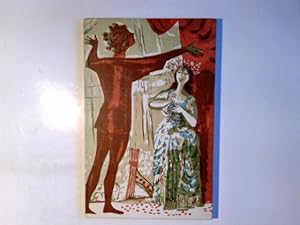 Seller image for Vorhang auf. Ein Theaterbuch zu den Holzstichen von Felix Hoffmann. Den Freunden des Hauses Hayo Folkerts, Biologische Erzeugnisse zum Jahreswechsel. berreicht 1963/64. for sale by Antiquariat Buchhandel Daniel Viertel