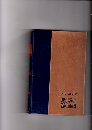 Seller image for Also sprach Zarathustra: ein buch fur alle und keinen for sale by Gwyn Tudur Davies