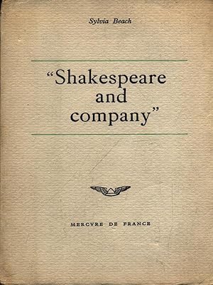 Seller image for SHAKESPEARE AND COMPANY for sale by Miliardi di Parole