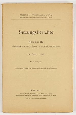 Bild des Verkufers fr Spektralanalytische Untersuchungen zum Nachweis eines bisher unbekannten Elements der Terbiumgruppe und das Bogenspektrum des Terbiums (pp.199-298). zum Verkauf von Antiq. F.-D. Shn - Medicusbooks.Com