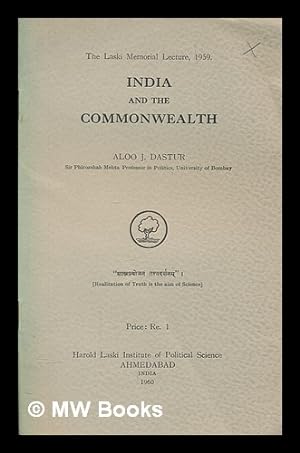 Seller image for India and the Commonwealth / [by] Aloo J. Dastur for sale by MW Books