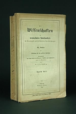 Bild des Verkufers fr Die Wissenschaften im neunzehnten Jahrhundert, ihr Standpunkt und die Resultate ihrer Forschungen. Eine Rundschau zur Belehrung fr das gebildete Publikum. III. Band in Lieferungen (Hefte I bis XII in 9 Heften, davon 3 Doppelhefte). zum Verkauf von Antiquariat Dr. Wolfgang Wanzke