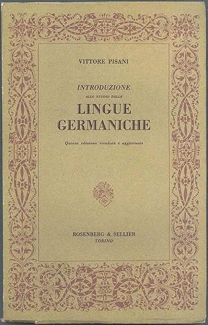 Seller image for Introduzione allo studio delle lingue germaniche for sale by Miliardi di Parole