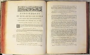 Bild des Verkufers fr Les Cesars de l'empereur Julien, traduits du grec. Par feu Mr. le baron de Spanheim, avec des remarques & des preuves, enrichies de plus de 300 medailles, & autres anciens monumens. Gravs par Bernard Picart le romain. zum Verkauf von Antiquariaat Brinkman, since 1954 / ILAB