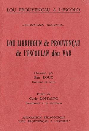 Lou librihoun de Prouvençau de l'Escoulan dou Var