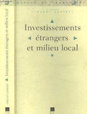 Imagen del vendedor de Investissements trangers et milieu local a la venta por Le-Livre