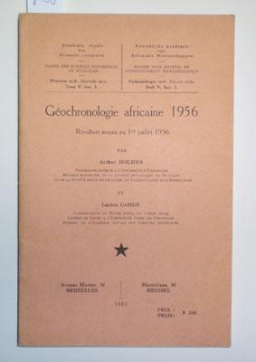 Seller image for Geochronologie africaine 1956. for sale by Antiquariat Welwitschia Dr. Andreas Eckl
