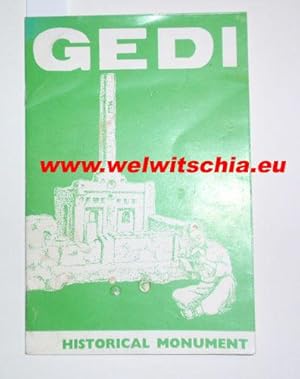 Bild des Verkufers fr Gedi Historical Monument. zum Verkauf von Antiquariat Welwitschia Dr. Andreas Eckl