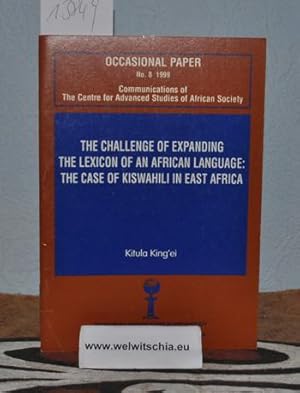 The challenge of expanding the lexicon of an African language : the case of Kiswahili in East Afr...