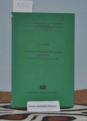 Bild des Verkufers fr Transport and economic development in Tanzania : with particular reference to roads and road transport / by Rolf Hofmeier. Economic Research, University College, Dar es Salaam; Ifo-Institut fr Wirtschaftsforschung, Mnchen, Afrika-Studienstelle. zum Verkauf von Antiquariat Welwitschia Dr. Andreas Eckl