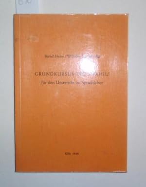 Seller image for Grundkursus des Swahili fr den Unterricht im Sprachlabor. for sale by Antiquariat Welwitschia Dr. Andreas Eckl