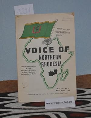 Voice of Northern Rhodesia : official mouthpiece of the Northern Rhodesia United National Indepen...