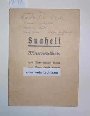 Suaheli Wörterverzeichnis zum "Wegweiser in die Suaheli-Sprache" von Delius-Roehl. Zusammengestel...