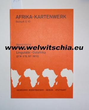 Bild des Verkufers fr Linguistik - Ostafrika. Afrika-Kartenwerk, Beiheft E 10. zum Verkauf von Antiquariat Welwitschia Dr. Andreas Eckl