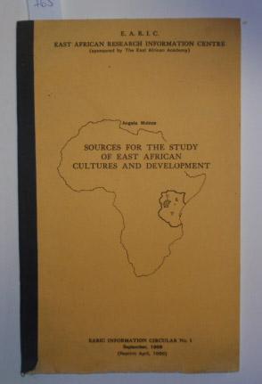 Seller image for Sources for the Study of East African Cultures and Development. for sale by Antiquariat Welwitschia Dr. Andreas Eckl