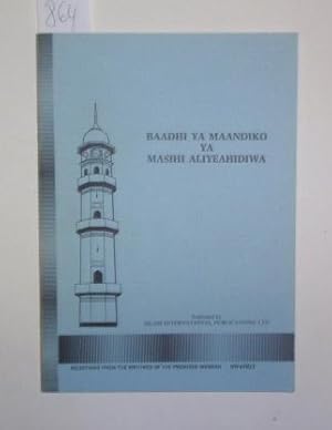 Baadhi ya maandiko ya masihi aliyeahidiwa. [Selections from the writings of the Promised Messiah,...