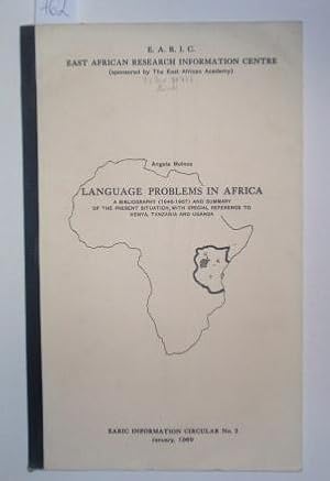 Immagine del venditore per Language Problems in Africa. A Bibliography (1946 - 1967) and Summary of the Present Situation, with special Reference to Kenya, Tanzania and Uganda. venduto da Antiquariat Welwitschia Dr. Andreas Eckl