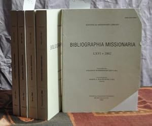 Image du vendeur pour Bibliografia Missionaria Anno 1999 / 2000 / 2001 / 2002 / 2003. mis en vente par Antiquariat Welwitschia Dr. Andreas Eckl