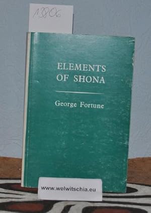 Elements of Shona ( Zezuru Dialect ).